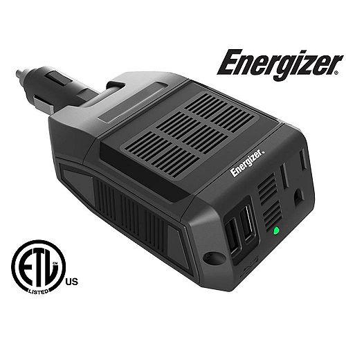 Energizer 100 Watt 12V DC to 120V AC Power Inverter