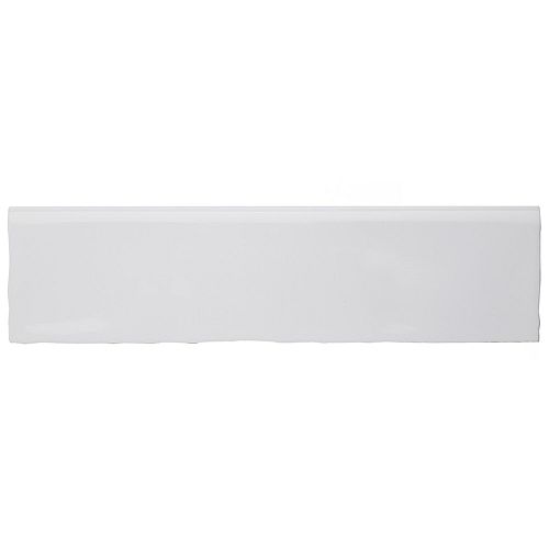 Chester Bianco Zocalo 3-inch x 12-inch Ceramic Wall Trim Tile (5.1 Ln. ft. / case)