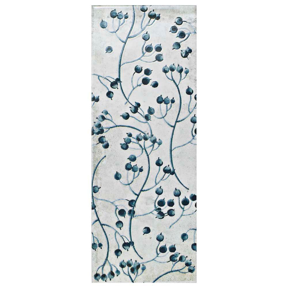 Merola Tile Forever Flower White 5-7/8-inch x 15-3/4-inch ...