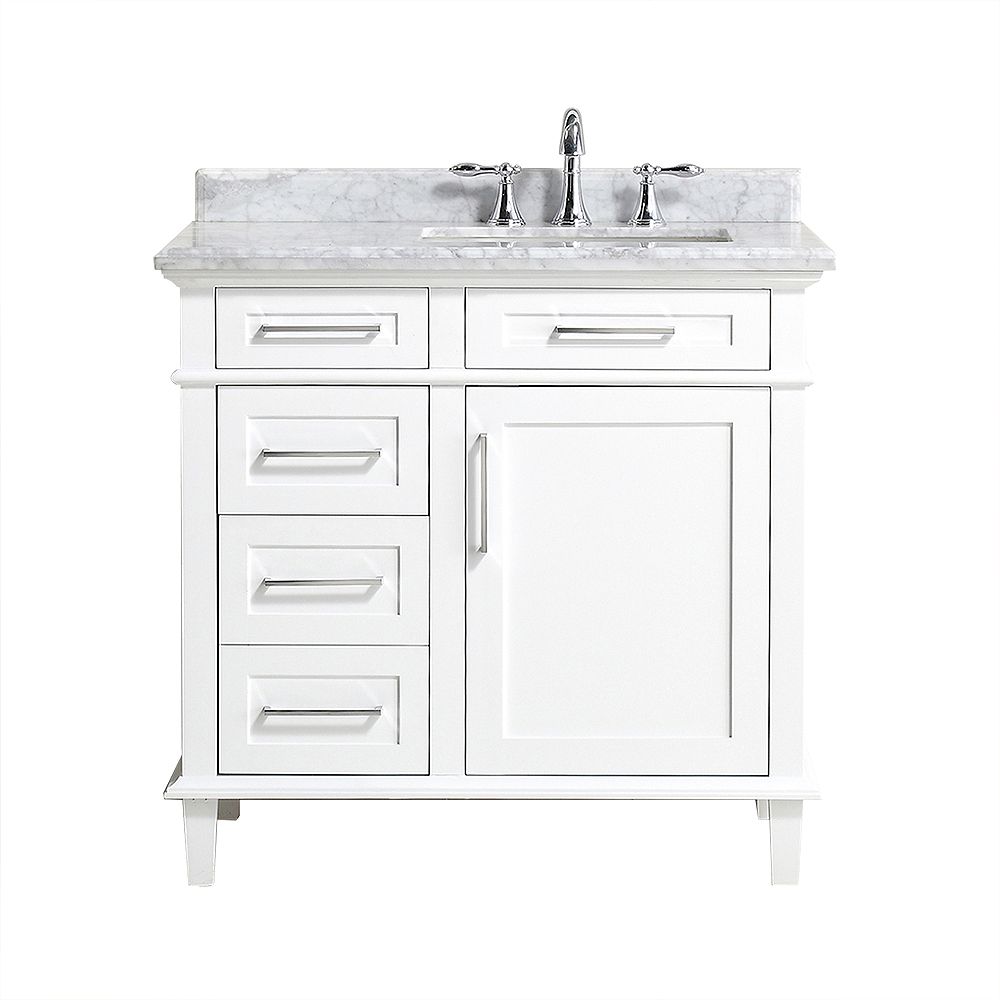 Home Decorators Collection Sonoma 36, Is Carrara Marble Good For Bathroom Vanity