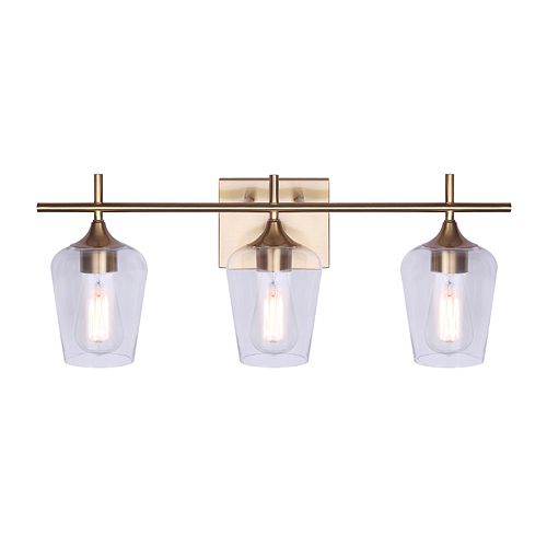 Gold Bathroom Vanity Lights Modern Rustic More The Home Depot Canada Gold Bathroom Vanity Lights Modern, Gold Vanity Light Canada