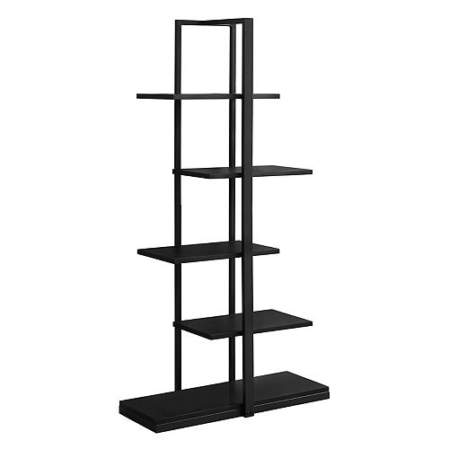 Bookcase - 60-inch H Black W Black Metal