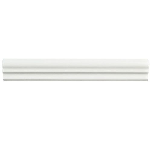 Blanco Brillo Zen 1-1/4-inch x 7-7/8-inch Ceramic Moldura Wall Trim Tile (6.77 Ln. ft. / case)