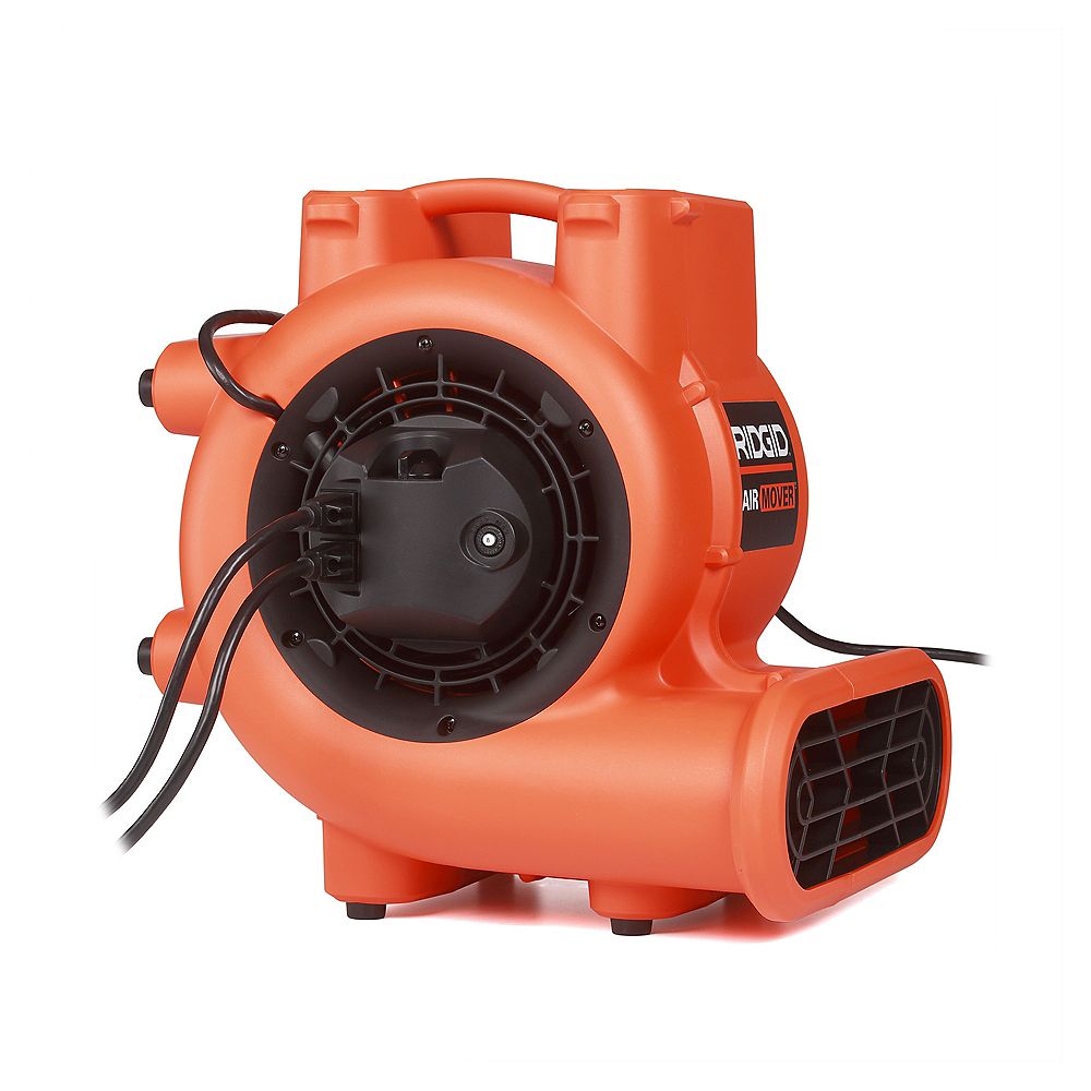 RIDGID Air Mover 1625 CFM Floor Dryer & Blower Fan with Power Outlets