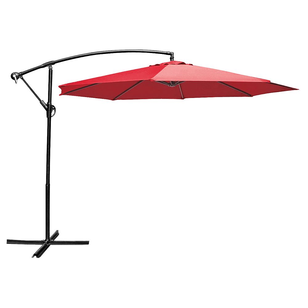 Henryka 10 ft. Cantilever Umbrella Red The Home Depot Canada