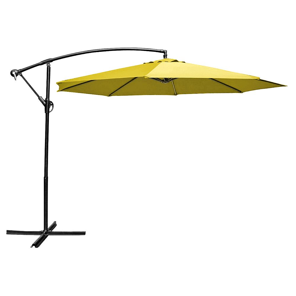 Henryka 10 Ft Cantilever Umbrella Yellow The Home Depot Canada