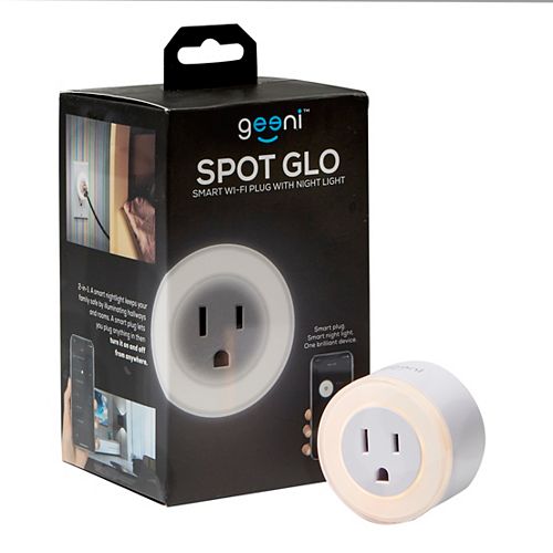 SPOT GLO 2-in-1 Wi-Fi Smart Plug with Night Light