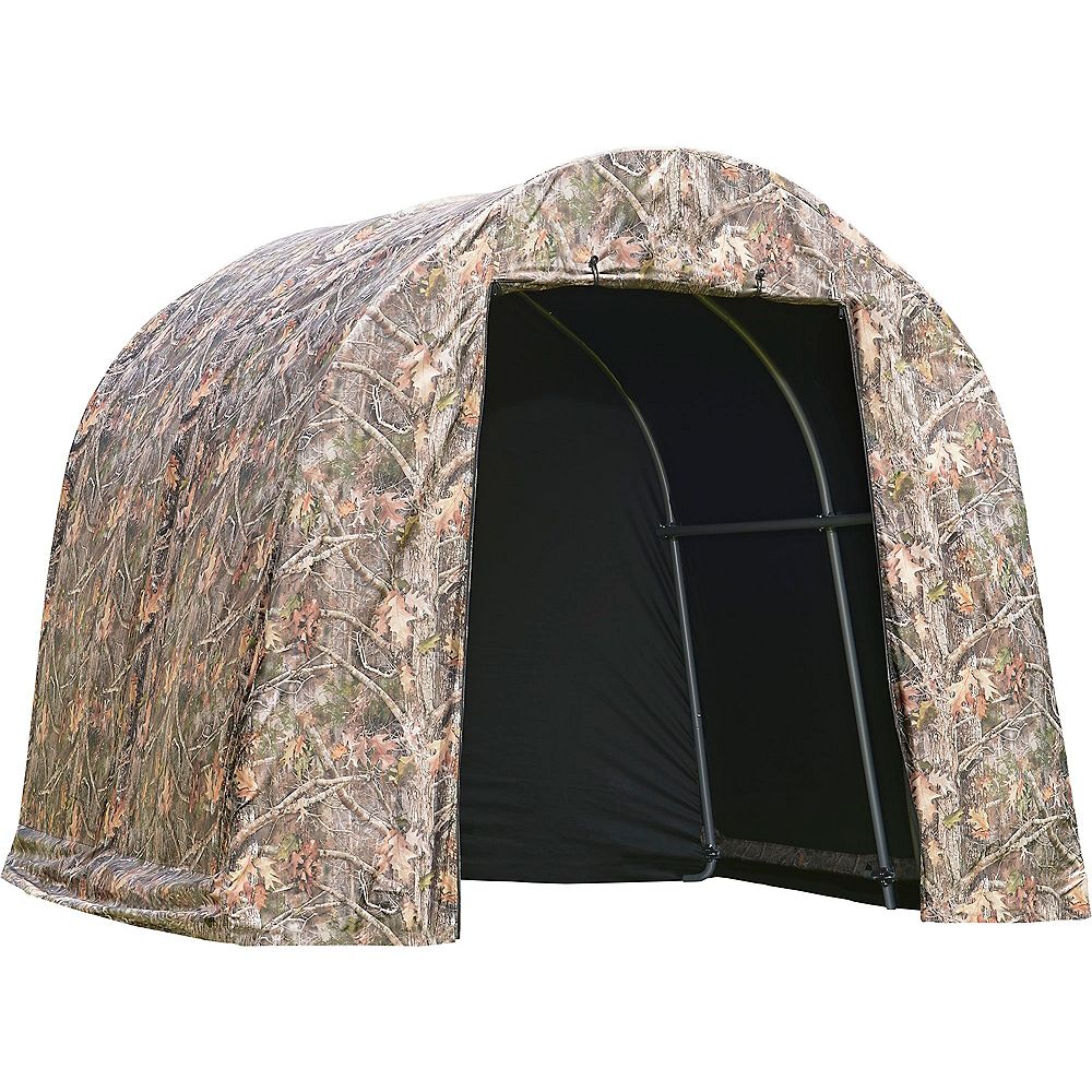 ShelterLogic ShedinaBox Roundtop 8 x 8 x 7 ft. Camo The Home Depot