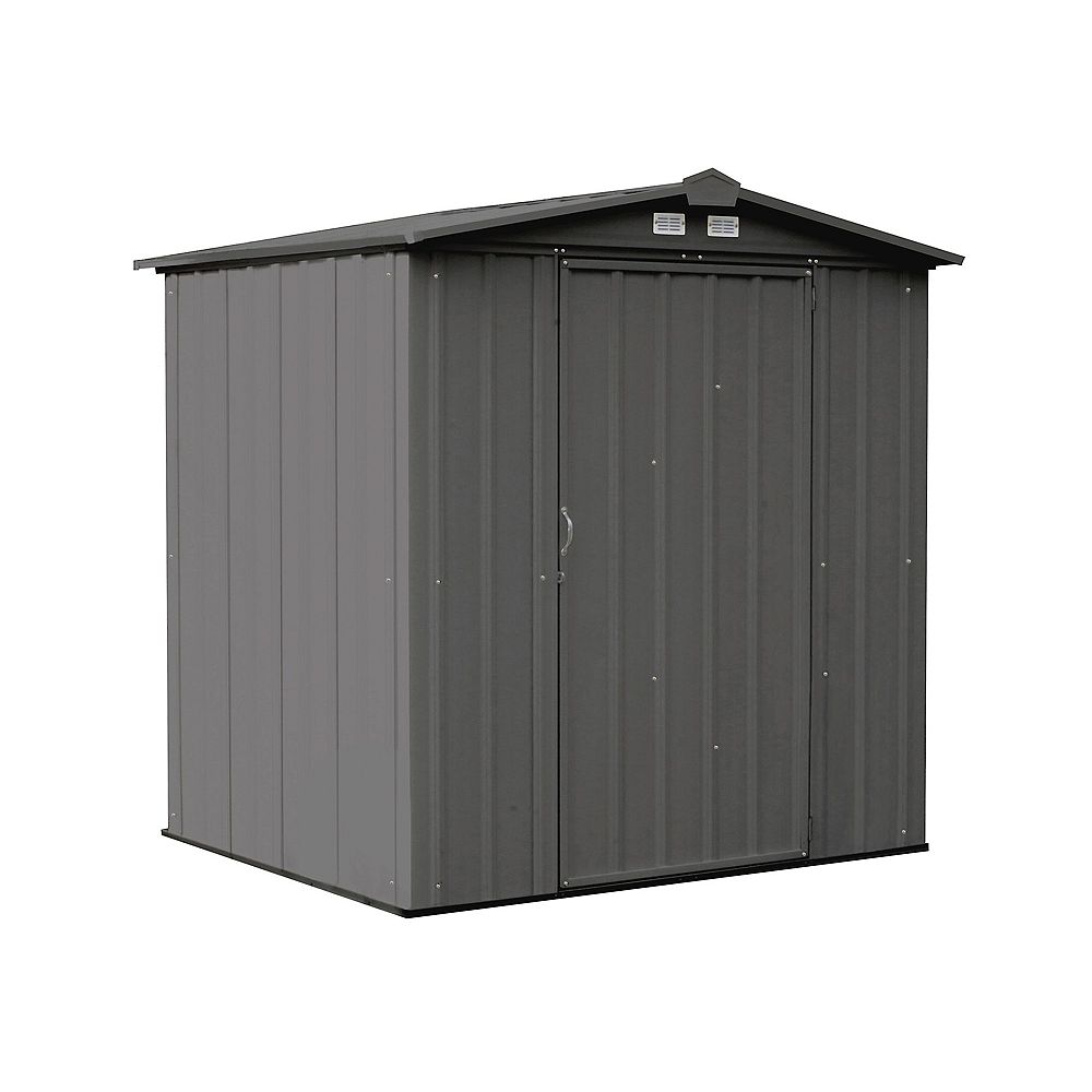 Arrow EZEE Shed 6 ft. x 5 ft. Galvanized Steel Storage Shed with Low ...