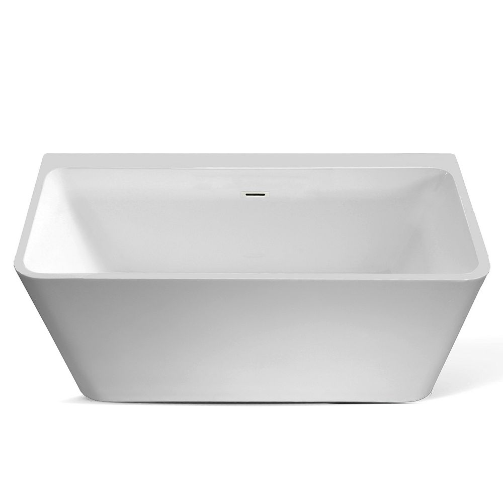 Jade Bath Vermont 67 inch Seamless 1Piece White Freestanding Tub with