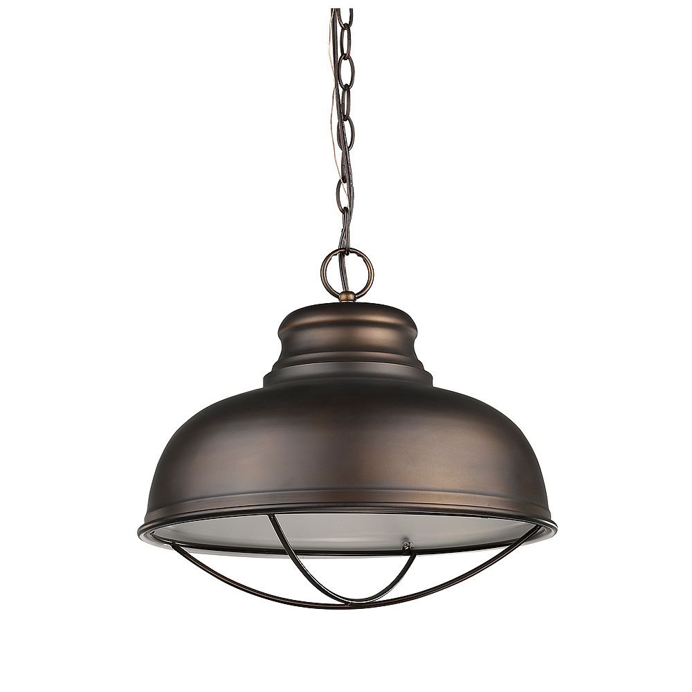 Acclaim Ansen 1-Light Pendant with Metal Shade In Oil Rubbed Bronze