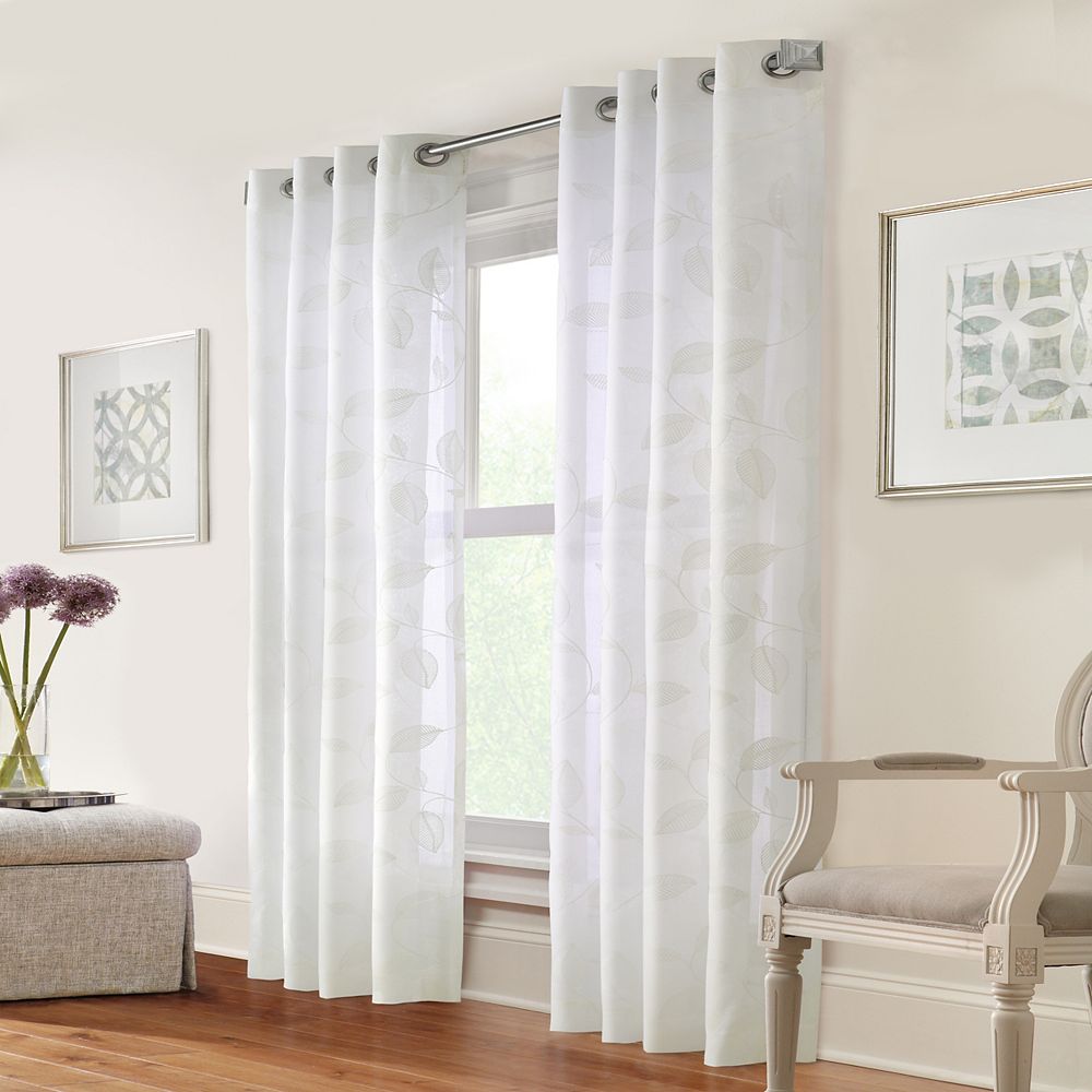 Home Decorators Collection Muirfield Sheer Grommet Curtain Panel 52