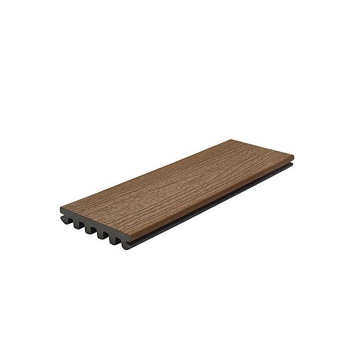 12 Ft. - Enhance Basics Composite Capped Grooved Decking - Saddle