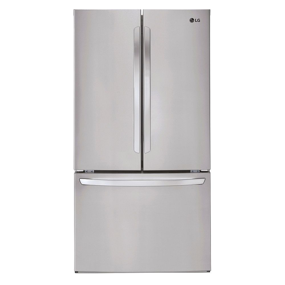 Lg Electronics 36 Inch W 29 Cu Ft French Door Refrigerator In Smudge Resistant Stainless The Home Depot Canada