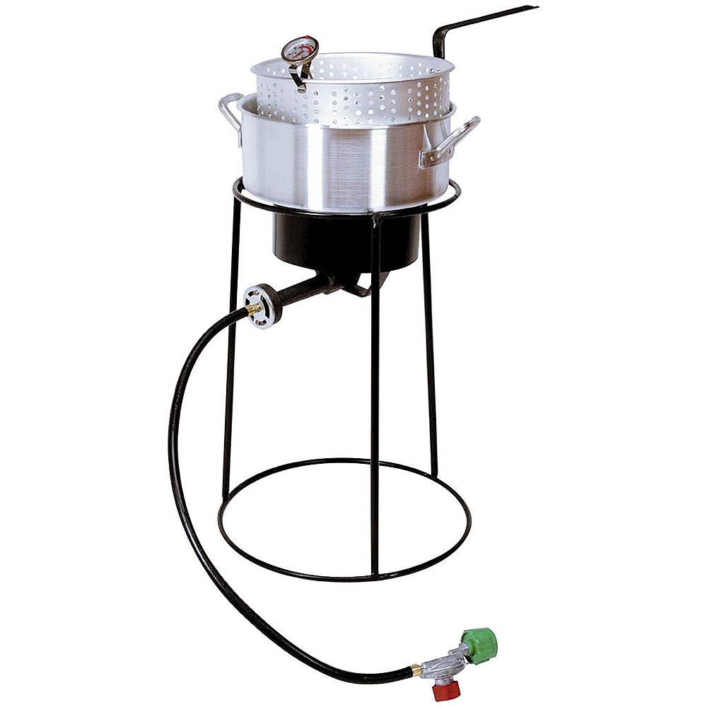 King Kooker 22inch Tall Propane Fish Fryer Kit with Aluminum Fry Pan