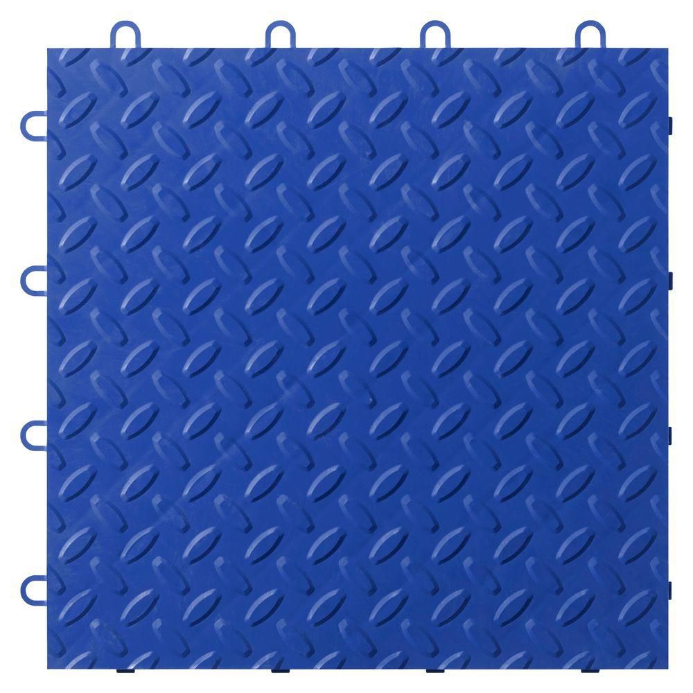 Gladiator Blue Garage Floor Tile (24Pack) The Home Depot Canada