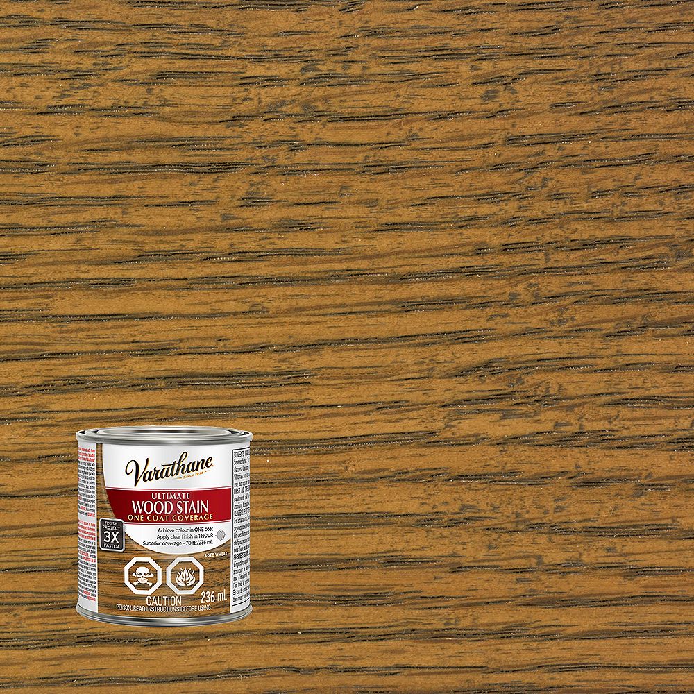 Varathane Ultimate OilBased Interior Wood Stain in Aged Wheat, 236 mL