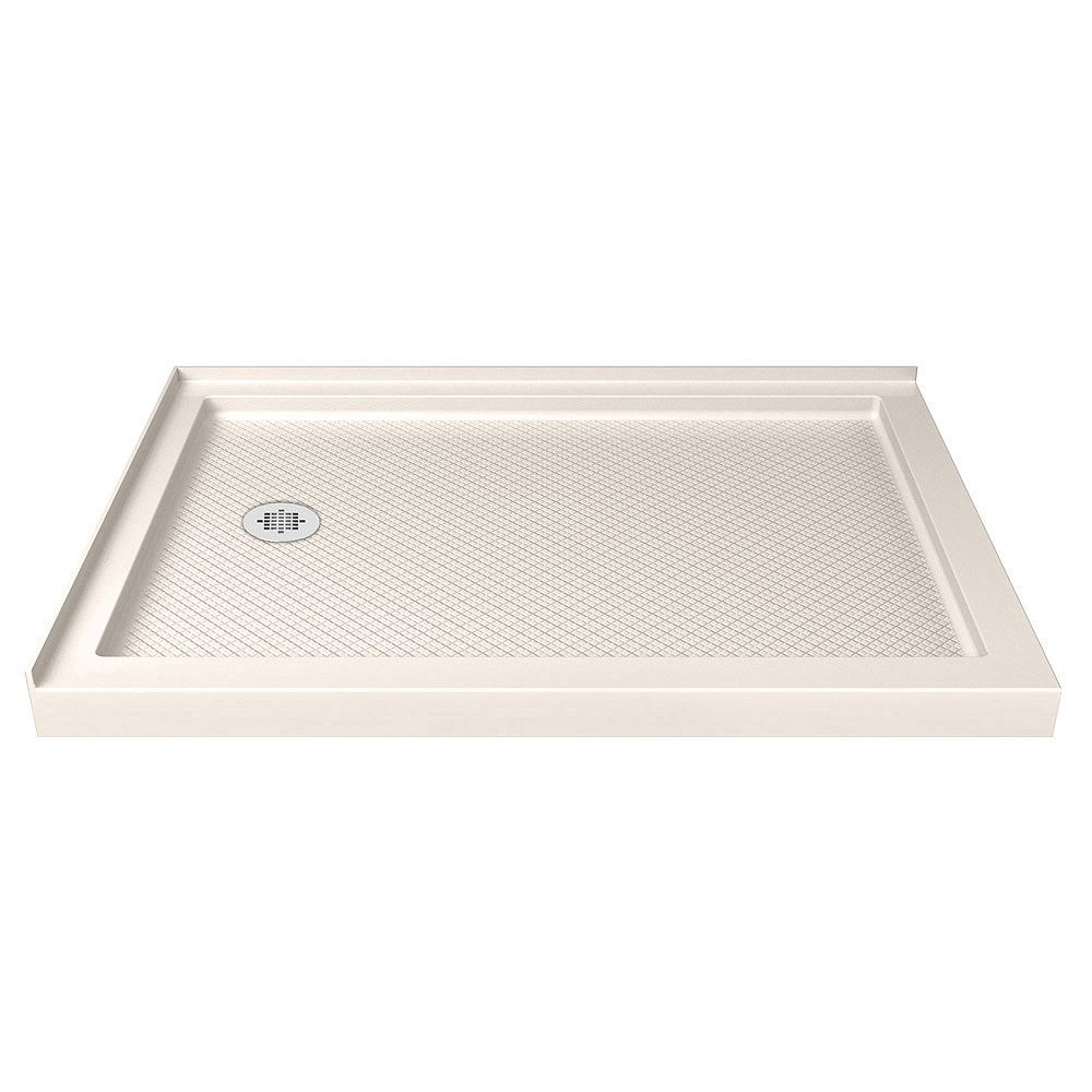 DreamLine SlimLine 36 inch D x 54 inch W Left Drain Double Threshold