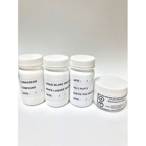 White Gelcoat Lacquer Repair Kit