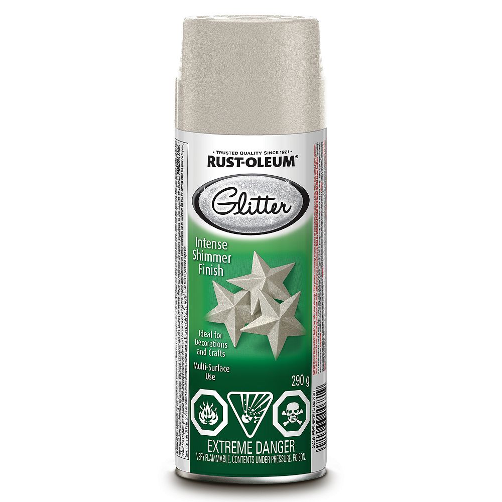 RustOleum Specialty Glitter Paint in Pearl White, 290 G Aerosol The