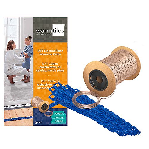 Warm Tiles 240 VAC DFT Electric Floor Warming Cable, 10.7 amps (205-225 sq. ft.)