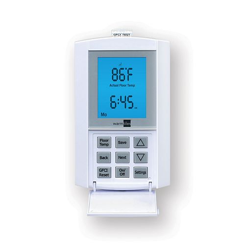 Warm Tiles 120V/240V, 15 A FG Non-programmable Thermostat - For Electric Floor Warming Systems