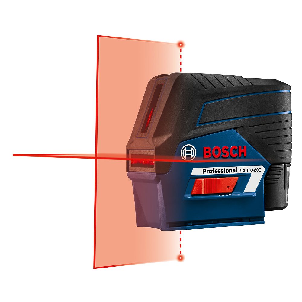 Bosch 12V MAX Connected CrossLine Laser with Plumb Points The Home