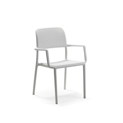 Bora Arm Chair (Set of 4) in Bianco