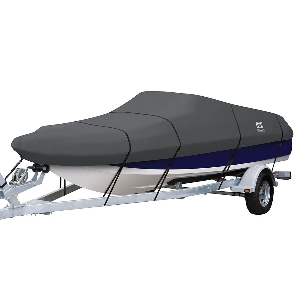 Classic Accessories StormPro Deck Boat Cover, Fits Boats 17 ft. 19 ft. L x 102 inch W The
