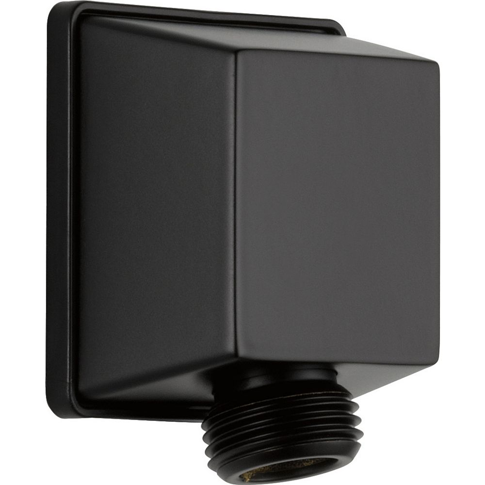Delta Square Wall Elbow for Hand Shower in Matte Black The Home Depot