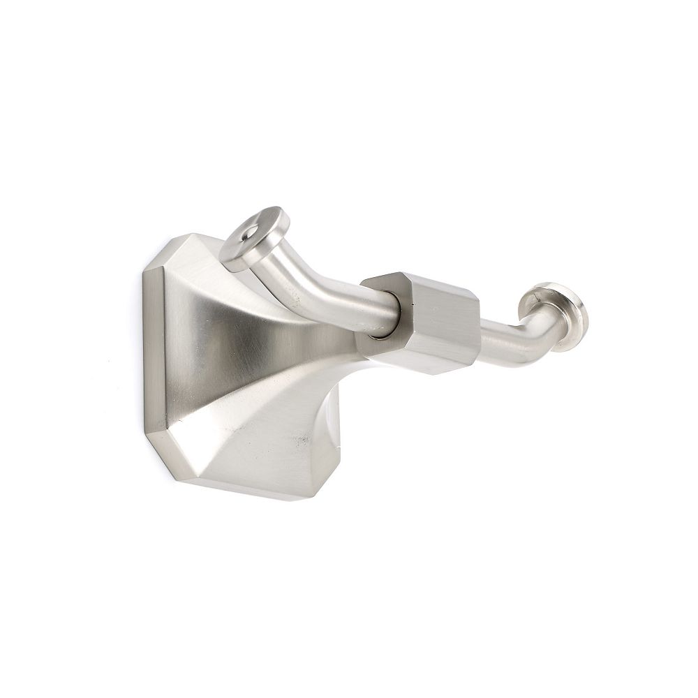 Nystrom Riviera Collection Decorative Bathroom Hook, Brushed Nickel