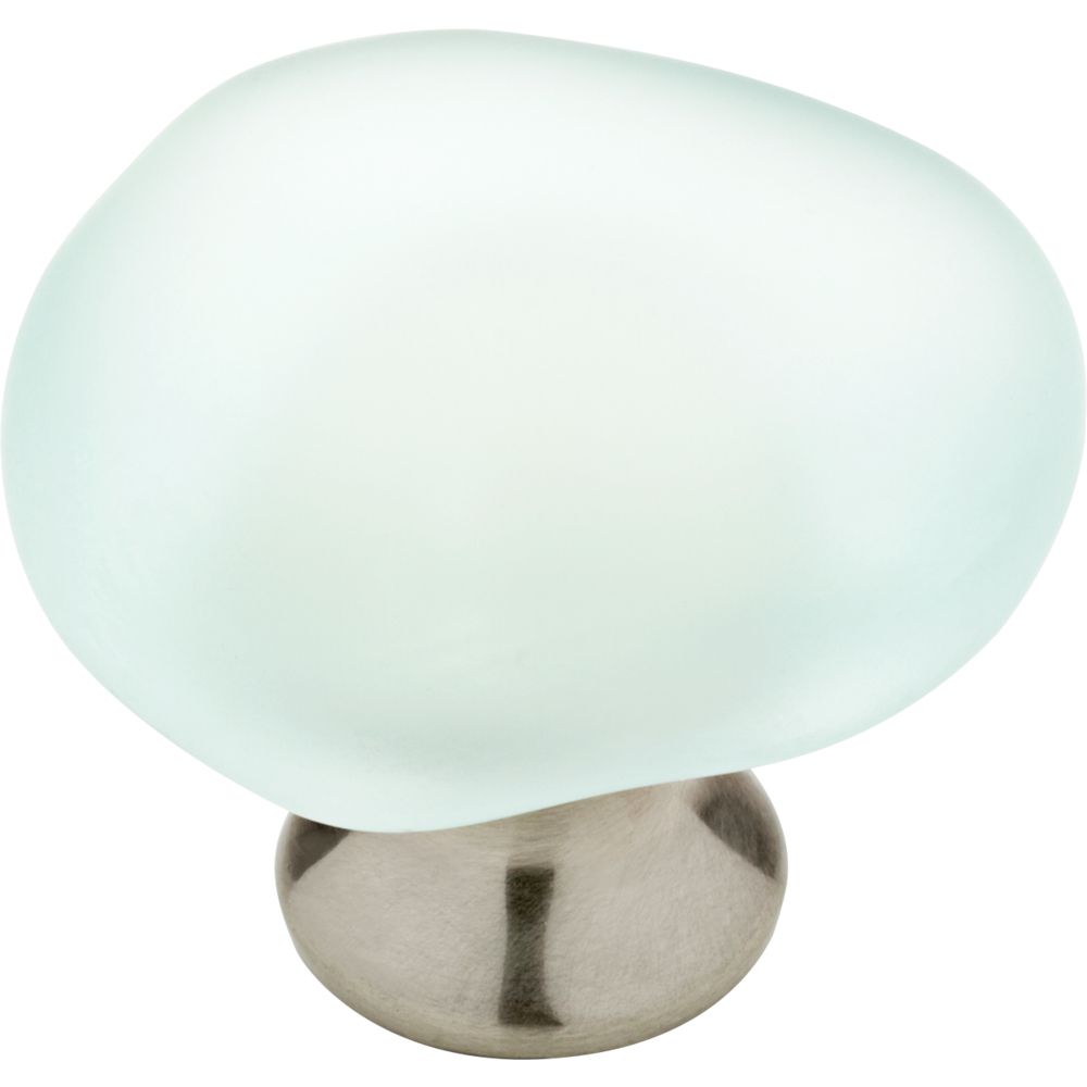 Liberty 1 1 2 Inch Satin Nickel And Sea Glass Cabinet Knob The Home   P 1001315577 