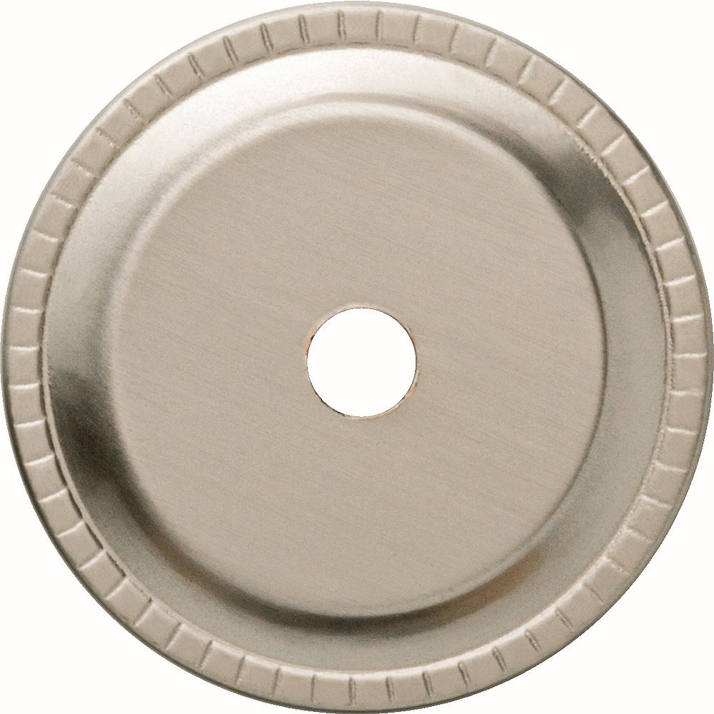 Liberty 11/4 inch Satin Nickel Ribbed Edge Knob Back plate
