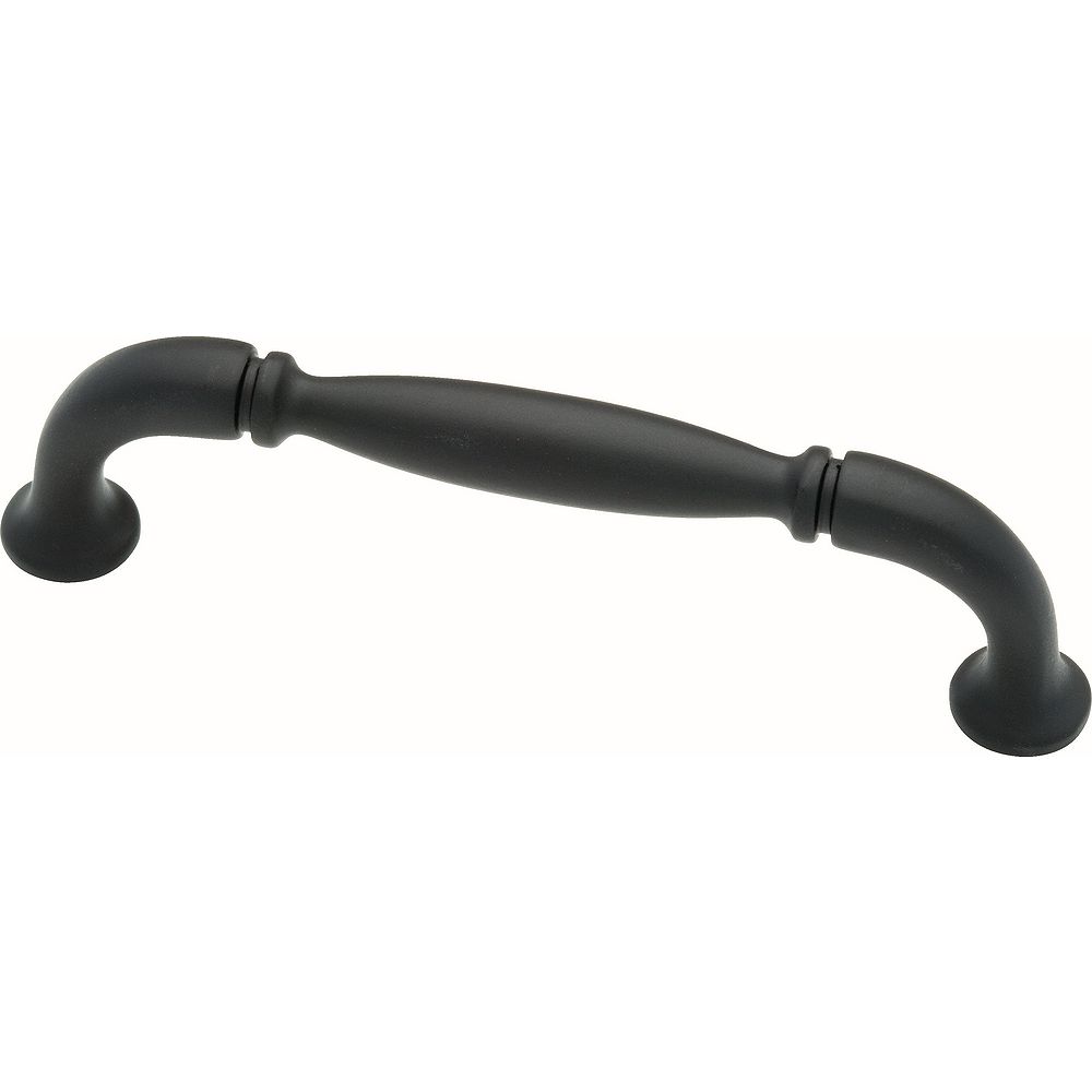 Liberty Mission 3-3/4 inch (96mm) Flat Black Cabinet Pull | The Home ...