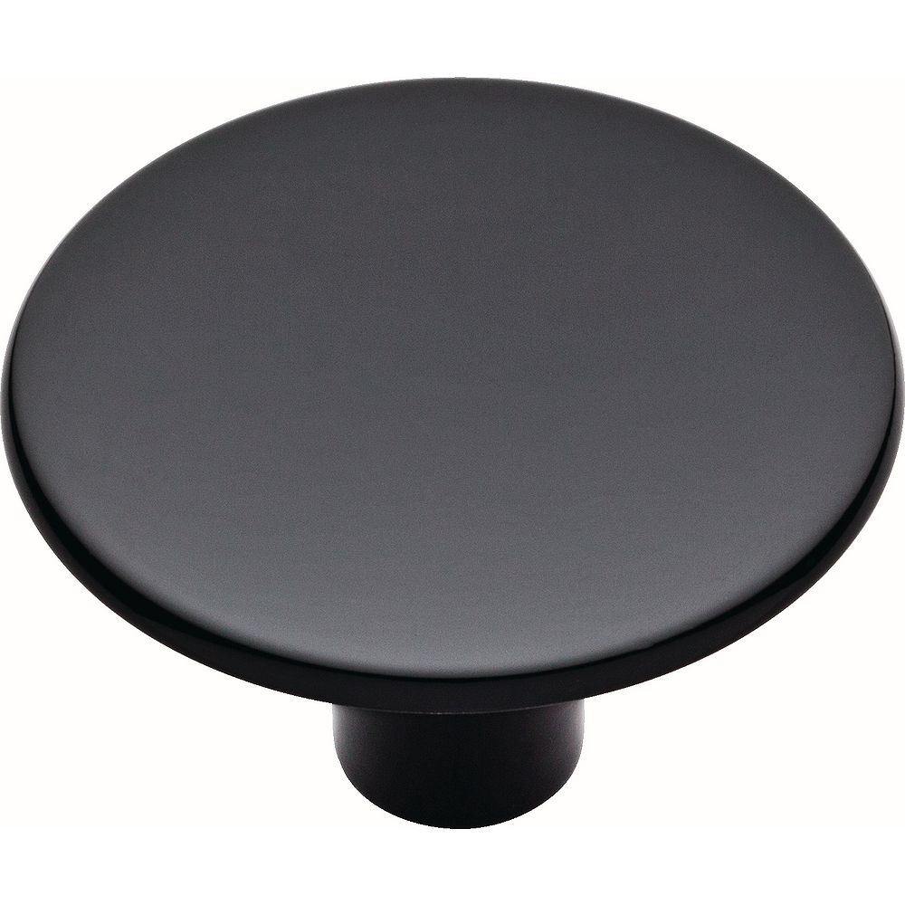 Liberty Flared 11/2 inch (39mm) Black Knob The Home Depot Canada