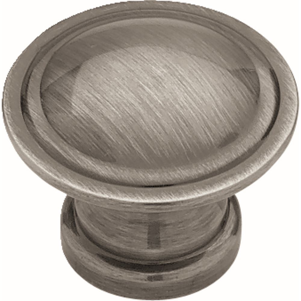 Liberty 11/8 inch Brushed Nickel Ridge Knob The Home Depot