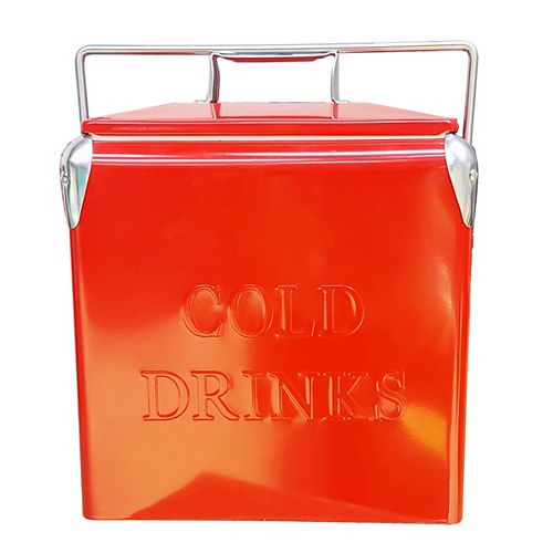 Portable Patio Cooler-14 QT - Red