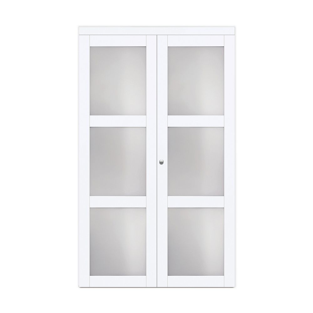 Truporte 36 Modern European Off White, Sliding Mirror Closet Doors Home Depot Canada
