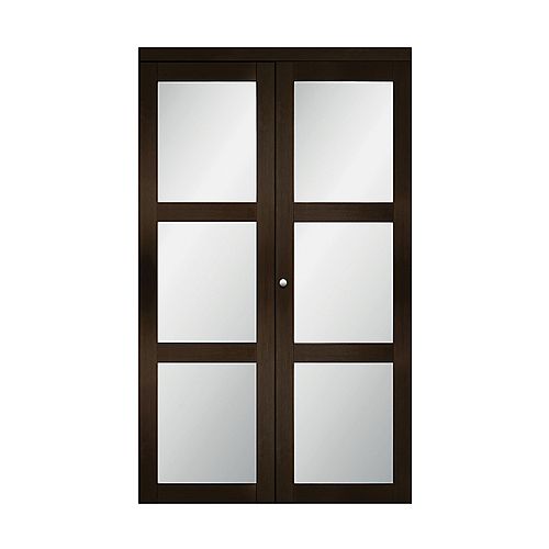 Brown Bifold Doors Interior Closet The Home Depot Canada Brown Bifold Doors Interior Closet, Glass Panel Interior Doors Canada