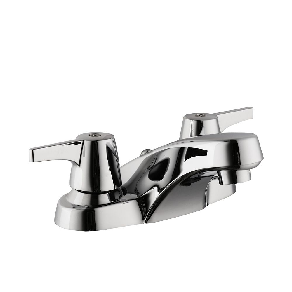 Glacier Bay Aragon 4 In Centerset 2 Handle Low Arc Bathroom Faucet Without Pop Up Drain I The Home Depot Canada