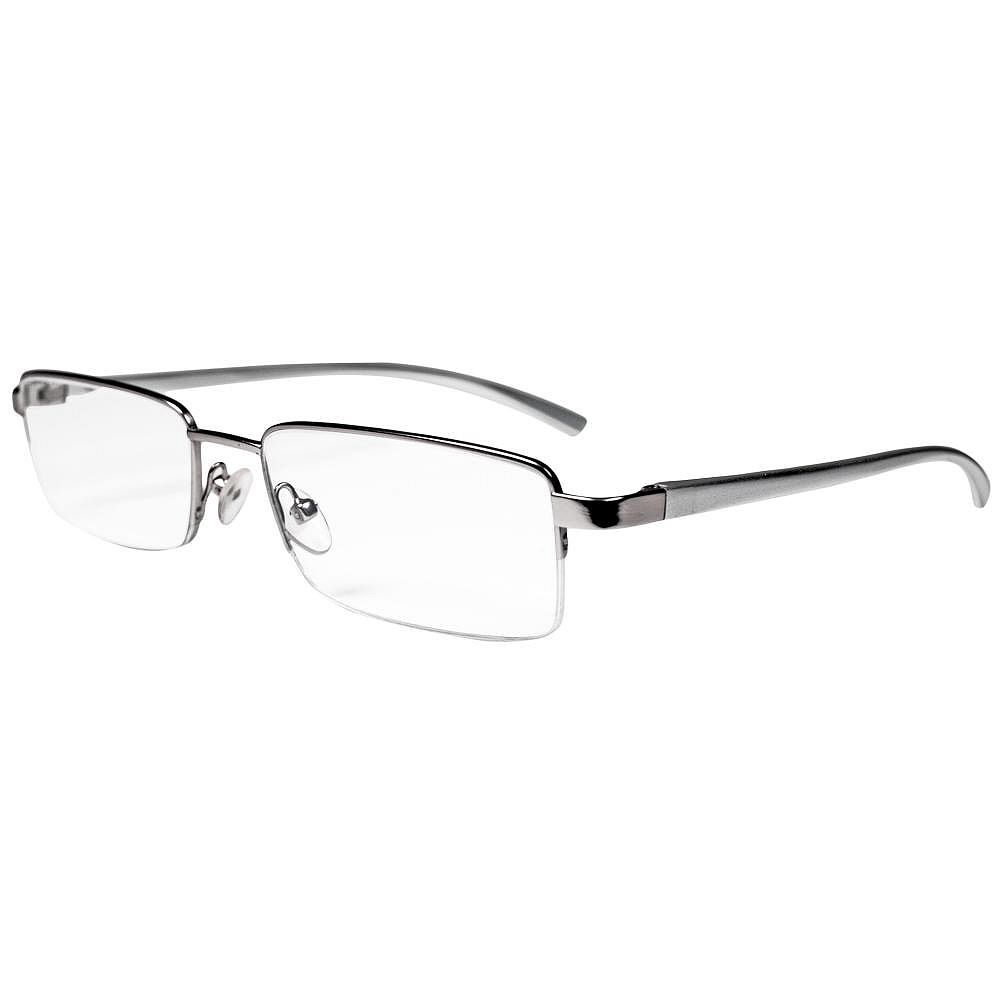 Magnifeye Reading Glasses Modern Silver 1.25 Magnification The Home