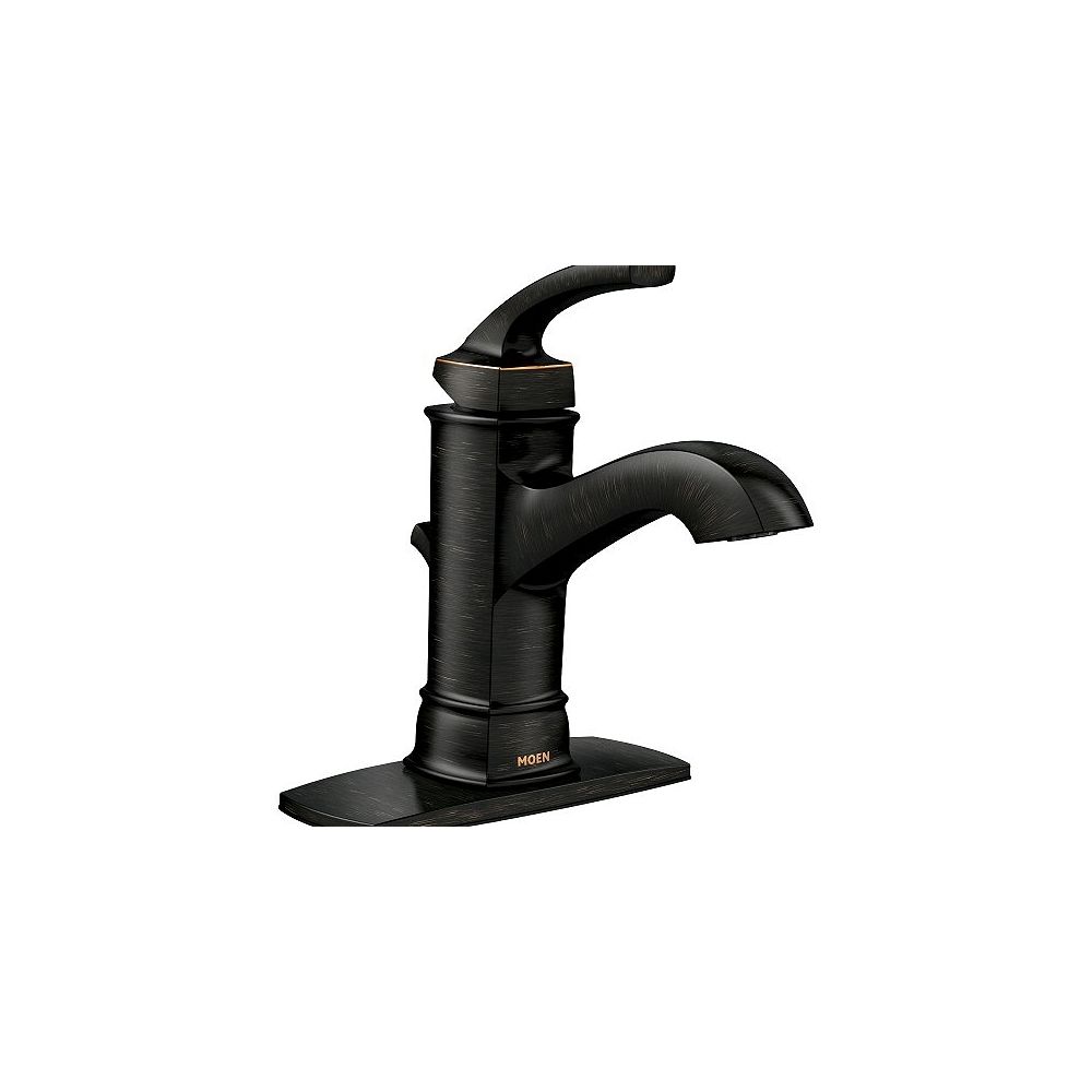 MOEN Hensley Single Hole SingleHandle High Arc Bathroom Faucet in