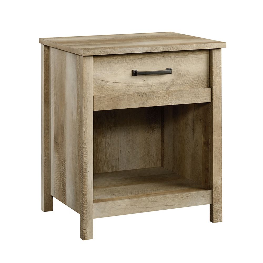 Sauder Woodworking Company Cannery Bridge Night Stand In Lintel Oak The Home Depot Canada