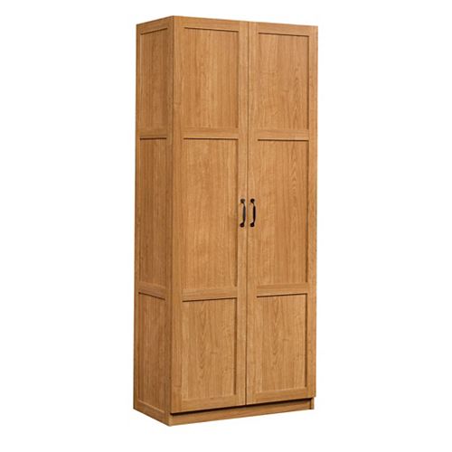 Storage Cabinet - 16 Deep in Highland Oak