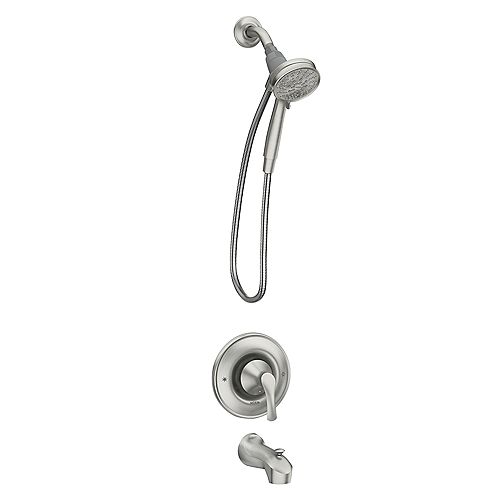 Darcy Tub/Shower Faucet with Magnextix Handshower in Spot Resist Brushed Nickel (Valve Included)