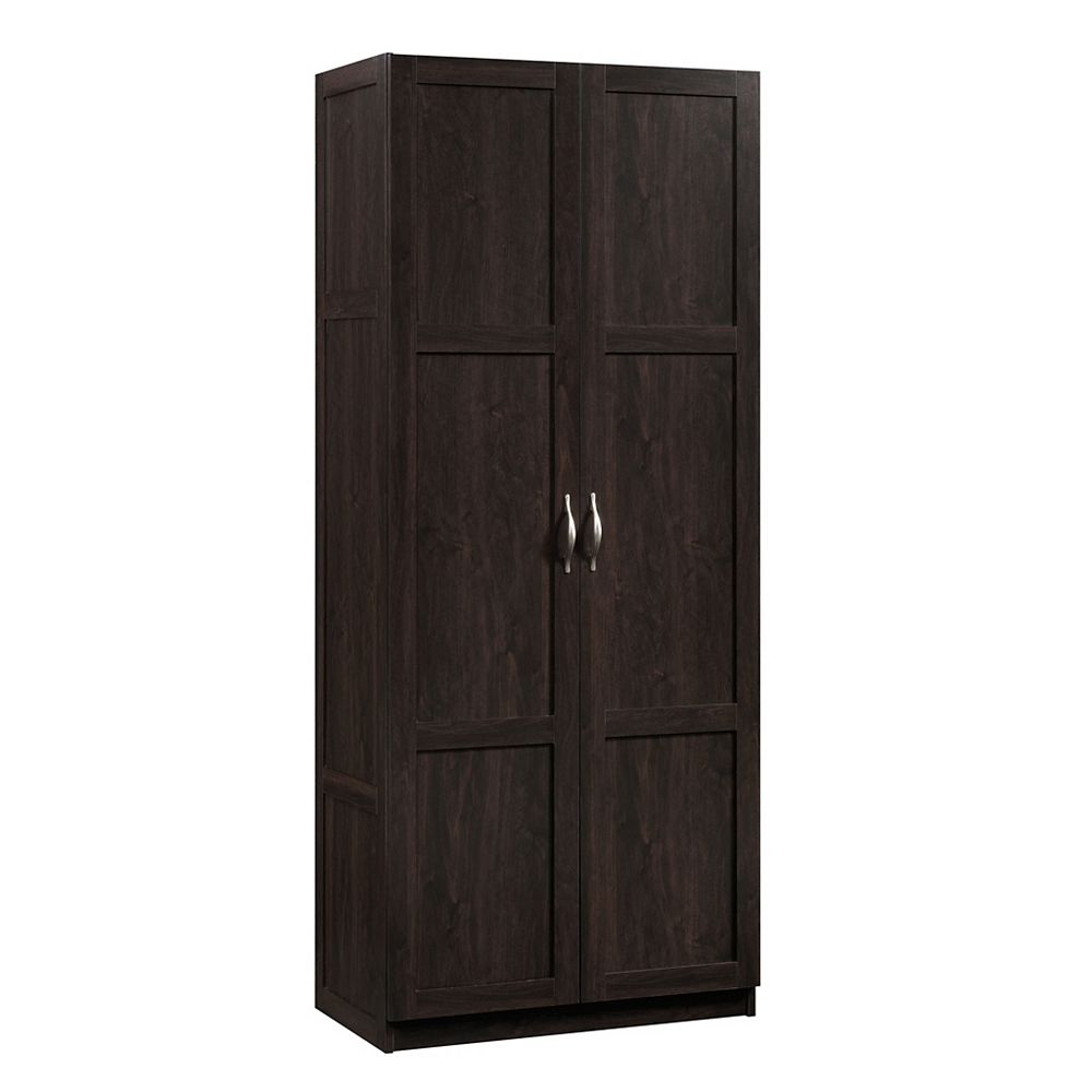 Sauder Woodworking Company Storage, Wood Storage Cabinets With Doors And Shelves Home Depot