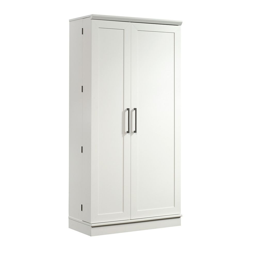 Sauder Woodworking Company Homeplus, Sauder Homeplus Storage Cabinet Soft White Finish