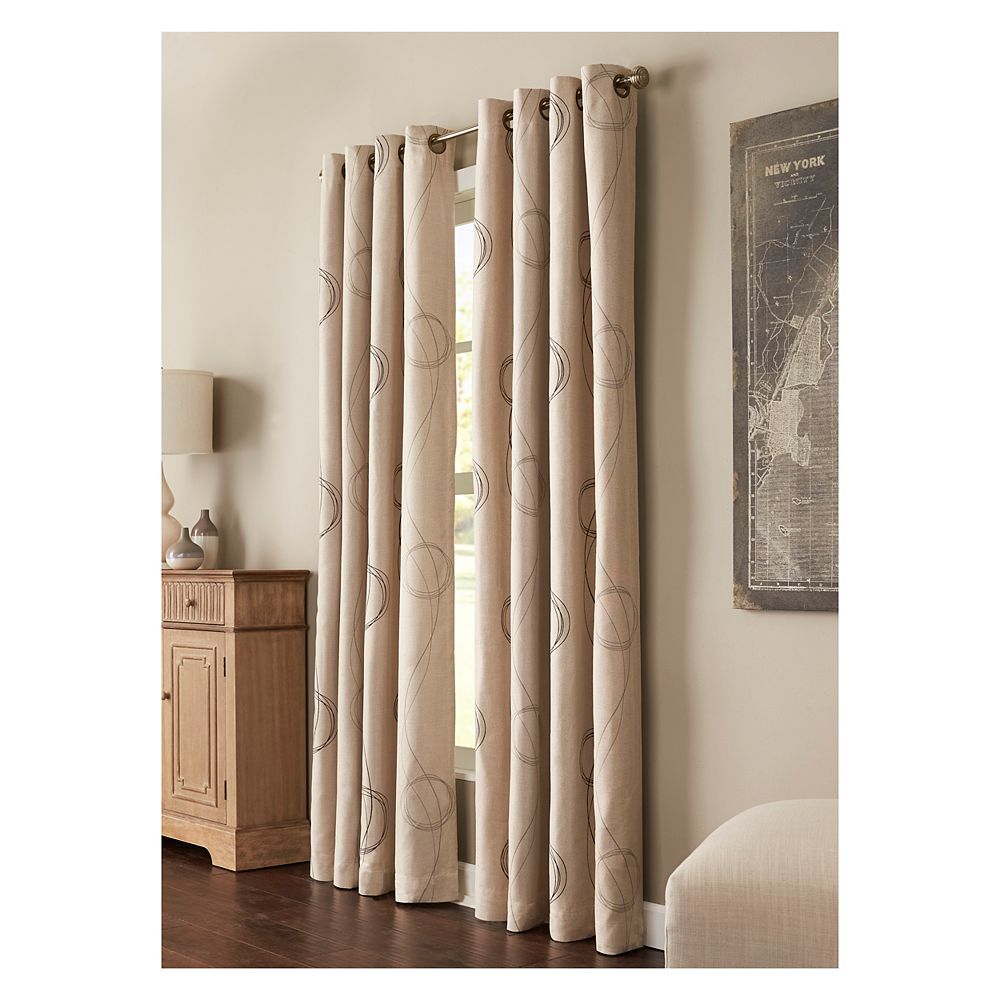 Home Decorators Collection Brooke Printed Room Darkening Grommet