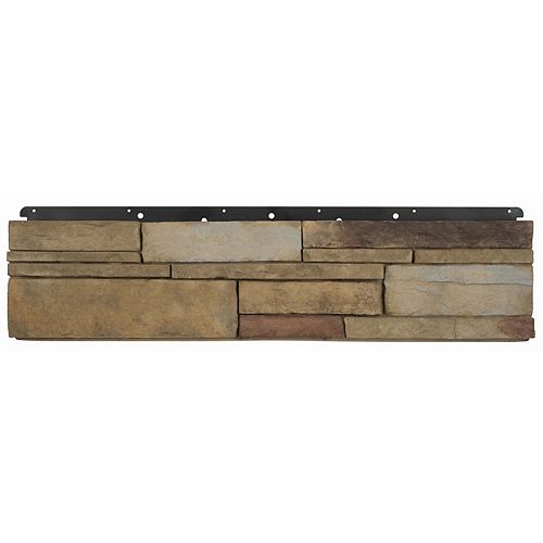 8 inch x 36 inch Flat Ledgestone Plum Creek Siding (4sqft per package)