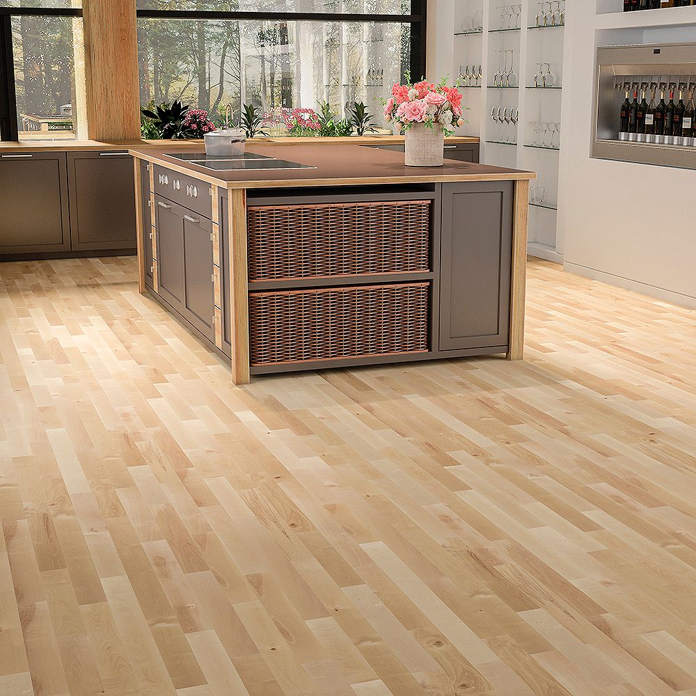 Mono Serra Legacy Natural ¾ Inch T X 2 ¼ W Varying Length Solid Hardwood Flooring The Home Depot Canada Varying Length Solid Hardwood Flooring